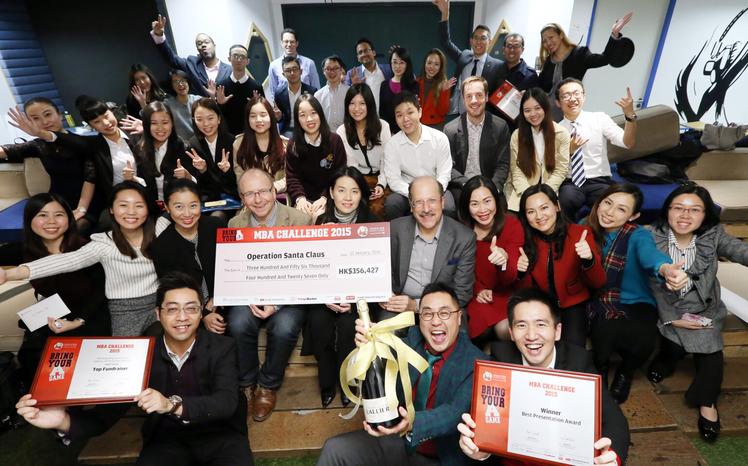 Operation Santa Claus - MBA Challenge Presentation Blueprint at Cornwall House in Quarry Bay. 12JAN16 SCMP/ Felix Wong